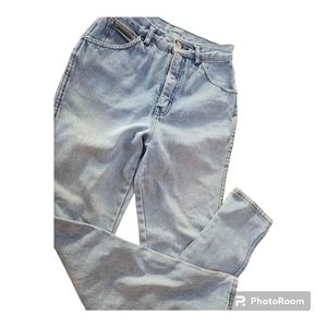 Juniors Size 7 Vintage Gloria Vanderbilt Light Blue Skinny Denim Jeans